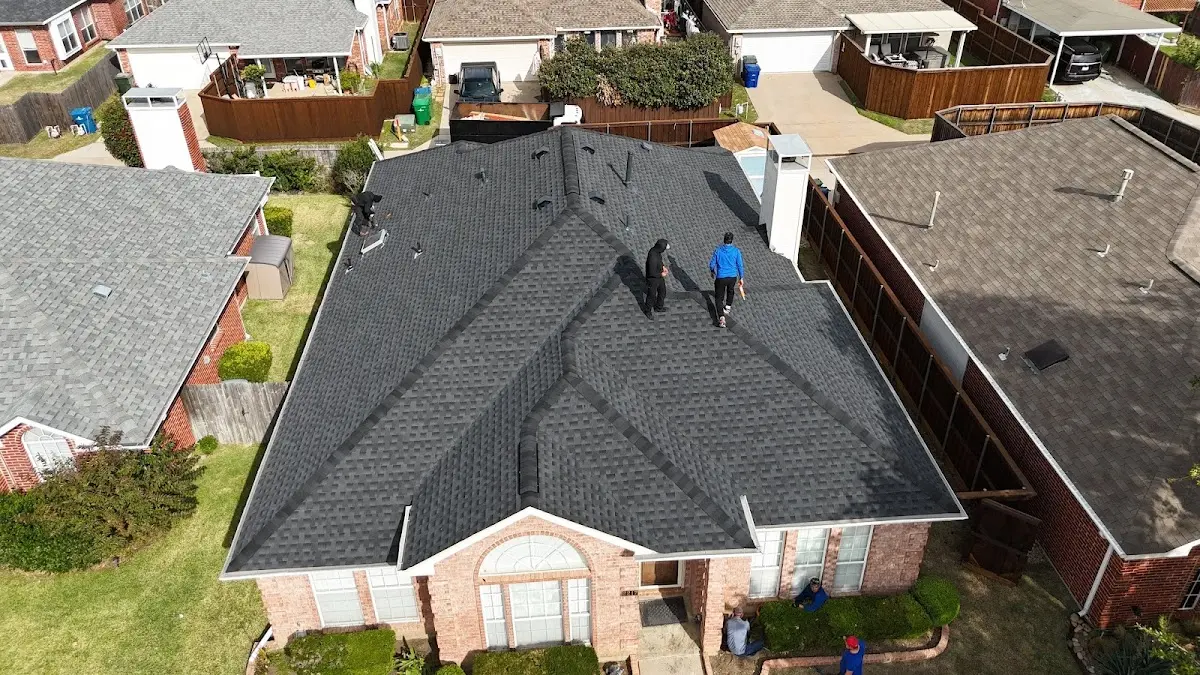 Commercial Roofing work in progress on a Gulfport property